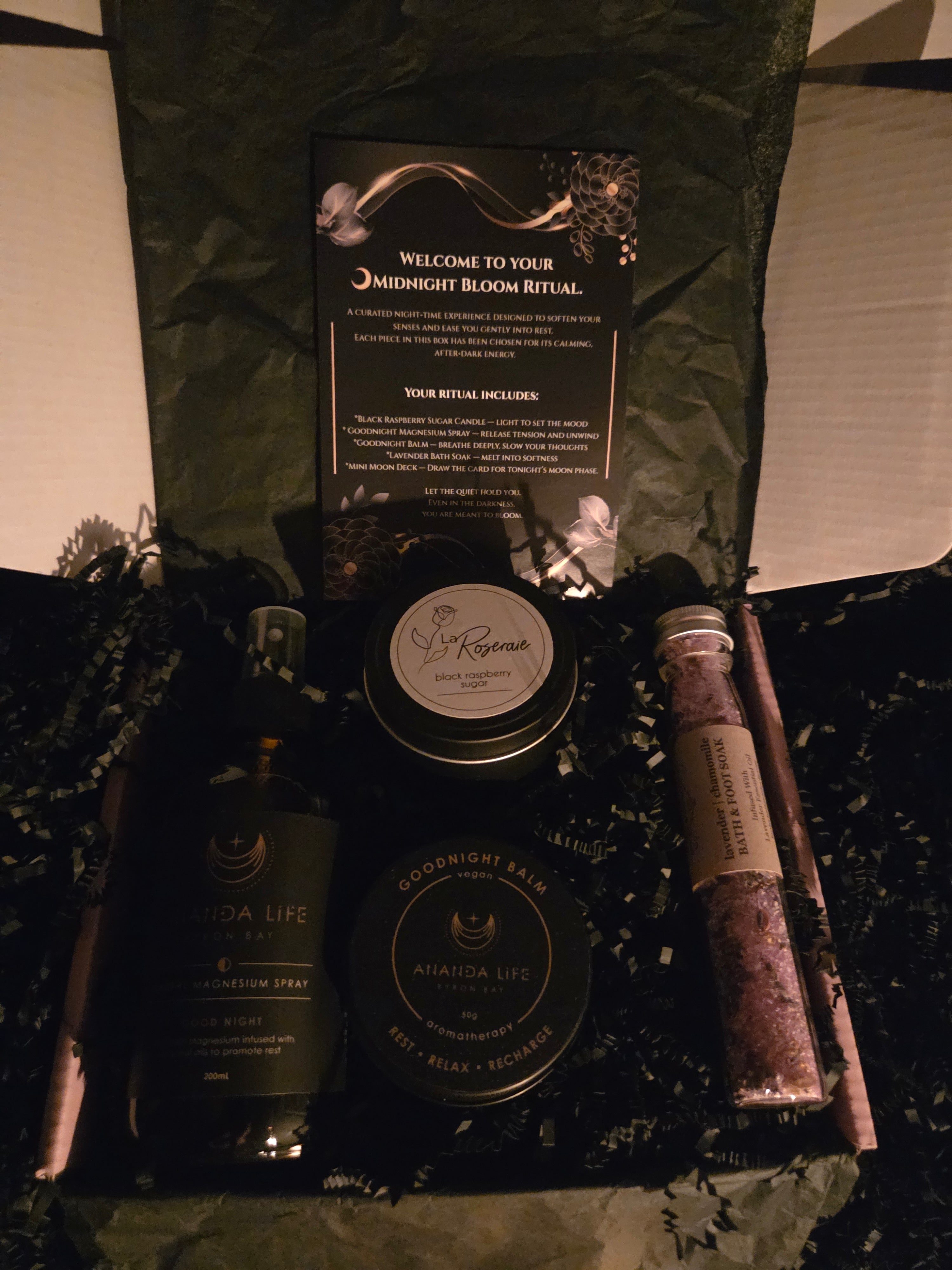 🌙Midnight Bloom Box Self‑Care Ritual