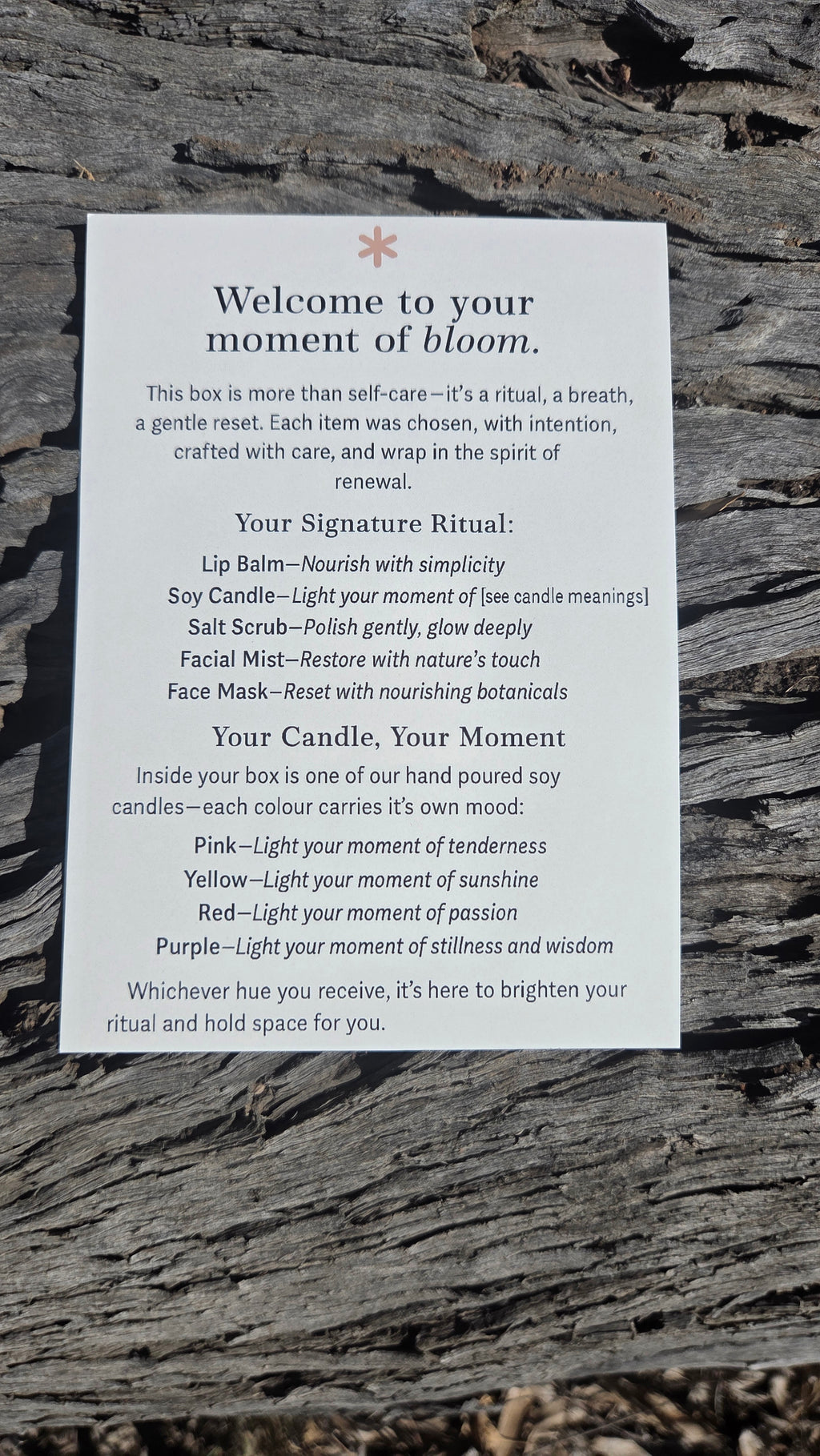 Signature Bloom Ritual Box Self-Care